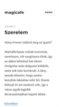 Mobile Screenshot of magicafe.hu
